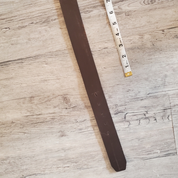 brown leather Carhartt belt pewter buckle size 3XL high quality adjustable - Picture 10 of 12